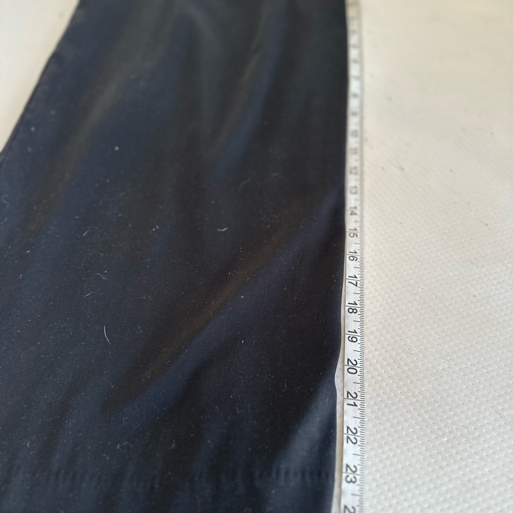 Zara Sz: M  Black Wide Leg Cropped Pull On Sailor Pant Large Button Accent - Picture 5 of 12
